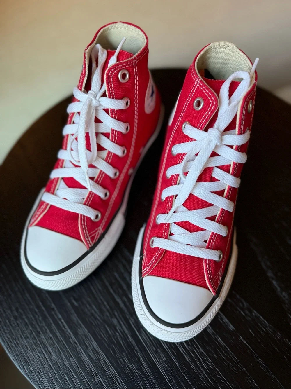 Converse Kids Chuck Taylor High-Top Canvas Sneakers -RED EUC